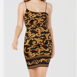 Guess Black and Gold Dress